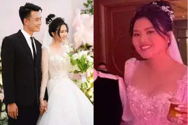 Trước nàng mẫu Tây, nhiều nàng WAGs Việt khác cũng từng lộ nhan sắc kém xinh hơn so với ảnh đăng trên mạng trong lễ cưới.