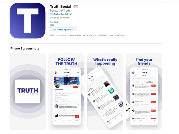 Ông Donald Trump kỳ vọng sớm được chia sẻ suy nghĩ của riêng ông trên TRUTH Social (Mạng xã hội Sự thật).