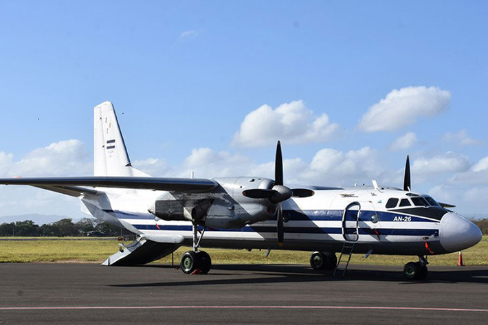 Một trong hai chiếc máy bay vận tải hạng trung An-26 được phía Nga bàn giao cho Nicaragua. Nguồn ảnh: Arms-Expoa