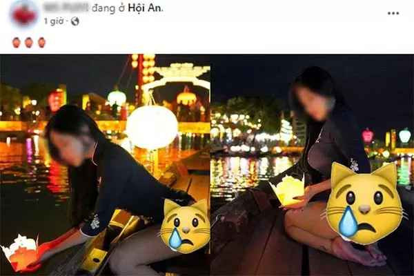 Vụ việc nữ du khách khoe thân phản cảm khi thả hoa đăng trên sông Hoài (Hội An) đang thu hút sự quan tâm của dư luận Việt.
