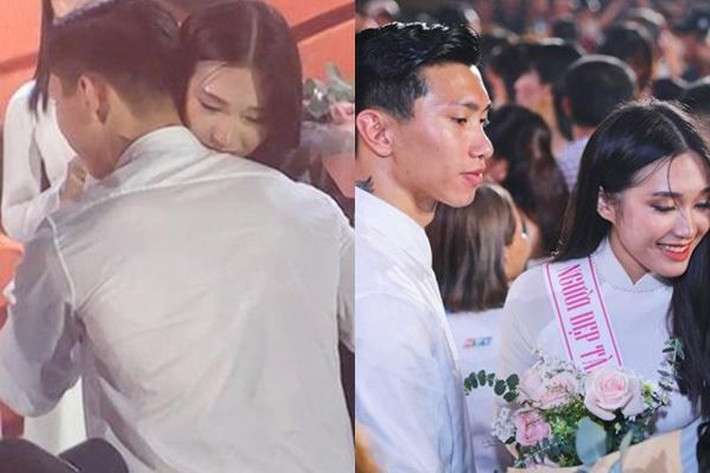 Trước đó, Văn Hậu và Hải My cũng bị soi nhiều lần đăng ảnh với chú thích tương đồng, check-in cùng một địa điểm. Ảnh: Tổng hợp