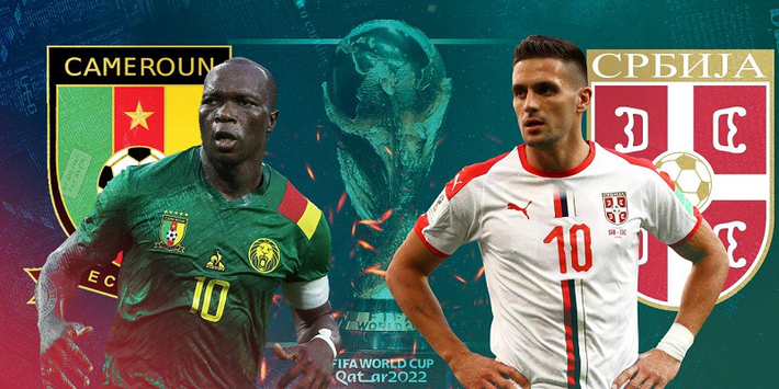 Cameroon vs Serbia đang có chung tình cảnh là chưa có điểm sau lượt thi đấu đầu tiên nhưng cả hai vẫn có cơ hội đi tiếp. Serbia thất bại trước Brazil, ứng cử viên cho chức vô địch ở ngay lượt đấu đầu, nhưng ở lượt này họ chỉ gặp Cameroon được đánh giá là đội bóng yếu nhất bảng. Serbia buộc phải dành 3 điểm nếu muốn tiếp tục hi vọng giành vé đi tiếp.