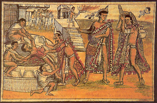 5. Nền văn minh Aztec ở khu vực Trung Mỹ nổi tiếng với tập tục hiến tế người sống rùng rợn.