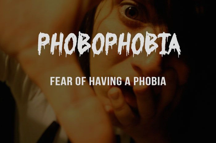 11. Phobophobia - Sợ hãi chính những "Nỗi sợ hãi": Phobophobia là một kiểu sợ hãi mắc hội chứng ám ảnh, càng ám ảnh nặng thì càng sợ hơn. Những người mắc hội chứng này thường sợ những nỗi sợ và từng bị một nỗi ám ảnh nào đó khác trong quá khứ.