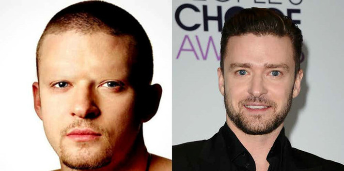 Các fan hẳn không muốn nhìn thấy diện mạo này của Justin Timberlake. Ảnh: The Richest.