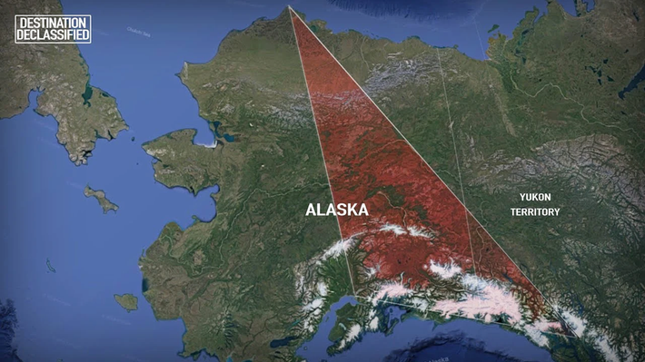 " Nghĩa địa đen" Alaska hay "tam giác quỷ Alaska" là một khu vực tại bang Alaska, Mỹ, được cho là tương tự tam giác Bermuda với hàng loạt hiện tượng kỳ lạ và các vụ mất tích không dấu vết. Vùng này nằm trong khu vực giới hạn bởi các thành phố Anchorage và Juneau ở phía nam và Barrow ở phía bắc của bang.
