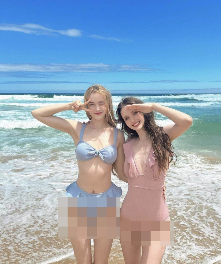 Mới đây, trang Beauty 321 đăng tải hình ảnh 2 gái xinh ngoại quốc tên Toni Marie Graham và Hope Sherman khoe dáng trên bãi biển, thu hút sự chú ý của netizen.