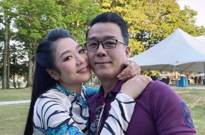 Quan sát kỹ hơn, nhiều người nhận ra không chỉ vóc dáng, gương mặt chồng cũ Hà Thanh Xuân cũng gầy sọp, tiều tụy thấy rõ.