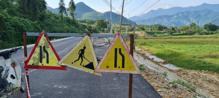 Cơ quan chức năng đã đặt biển cảnh báo tại các vị trí nguy hiểm.