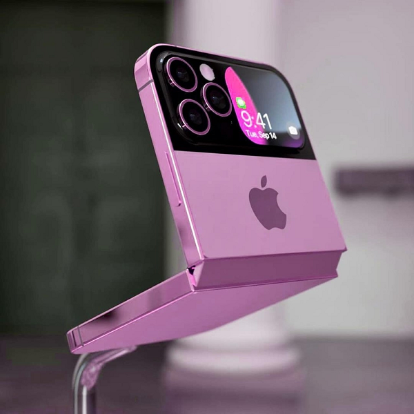 Điểm khác biệt lớn nhất của iPhone Flip so với những mẫu iPhone tiêu chuẩn chính là màn hình gập độc đáo.