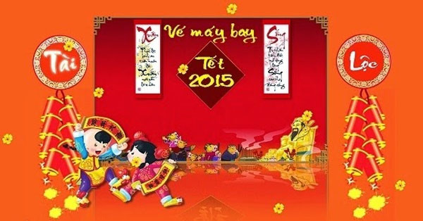 Thiệp chúc Tết Nguyên đán 2015 ngập tràn sắc đó, đó là màu "kinh điển" của Tết cổ truyền, tượng trưng cho niềm vui, sự thành công, may mắn.