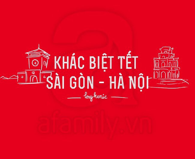 Hà Nội và Sài Gòn đại diện cho 2 vùng văn hóa Bắc và Nam, với rất nhiều sự khác biệt thú vị. Phong tục và cách đón Tết Nguyên đán thể hiện một phần sự khác biệt đó.