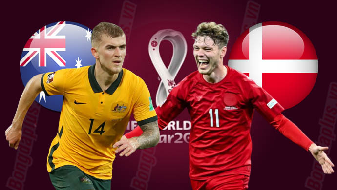 Sau hai lượt đấu, đội tuyển Australia đang có 3 điểm với 1 trận thắng và 1 trận thua, trong khi đó, đội tuyển Đan Mạch có 1 điểm với 1 trận hòa và 1 trận thua. Đang tạm đứng đầu bảng D là đội tuyển Pháp với 2 trận toàn thắng, có 6 điểm.
