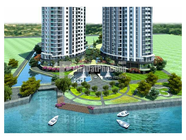 Thông tin trên trang nhadatphodong.com, đây là dự án gồm 5 block chung cư, cao 25 tầng nằm trên khối đế thương mại dịch vụ và 2 tầng hầm. Hiện trạng dự án vẫn đang xây nền móng. Ảnh: nhadatphodong.com