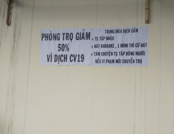 Không ít chủ nhà trọ tốt bụng đã chủ động miễn, giảm tiền nhà trọ cho sinh viên, người lao động khiến ai nấy đều thấy ấm lòng.