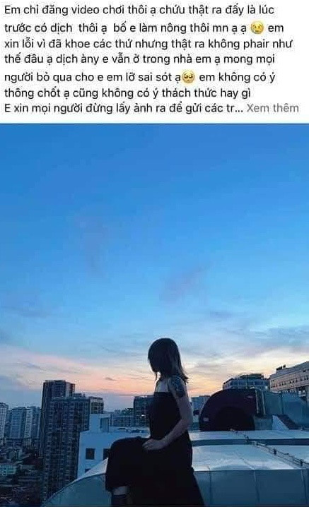 Mới nhất, cô nàng đã lên tiếng thanh minh rằng, bố mình chỉ là nông dân và khoe “thẻ đỏ” chỉ để "sống ảo" cho vui chứ chưa “ thông chốt ” bao giờ. Ngoài ra, cô gái còn cho biết mình đang rất hối hận.
