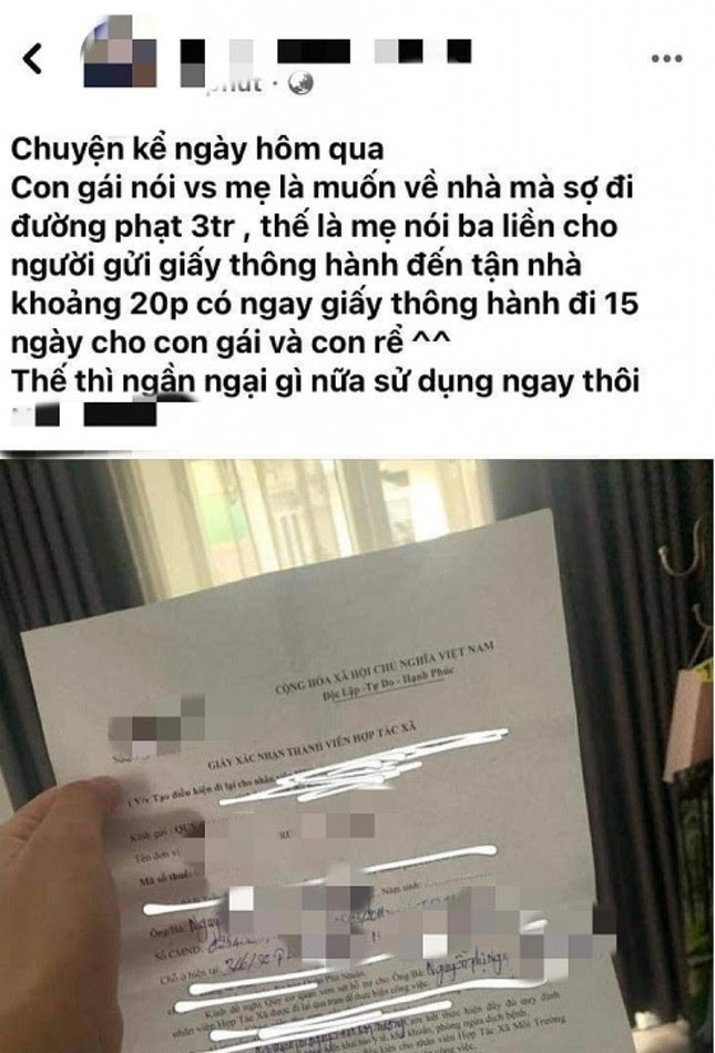 Trước đó vào giữa tháng 7/2021, vụ việc một Giám đốc ở TP HCM ký giấy thông hành cho con giữa mùa dịch cũng khiến dư luận bức xúc lên án. Ảnh: Tổng hợp