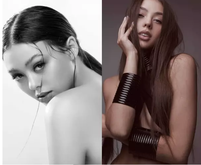 Nếu so sánh với hình ảnh đăng tải lên Facebook có thể thấy sắc vóc của nàng mẫu Tây không mấy khác nhau.