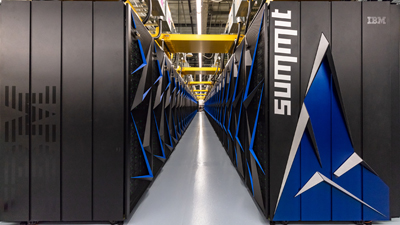 5. IBM Summit (Mỹ) - Từng đứng đầu (2018-2019), đạt 148,6 petaflop, dùng chip IBM Power9 và Nvidia Tesla.(Ảnh: IBM Newsroom)