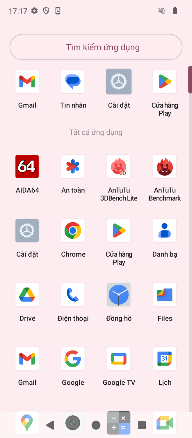 Máy chạy Android 14 nguyên bản, không có ứng dụng rác, mang lại trải nghiệm đơn giản và mượt mà. (Ảnh: Webuy)