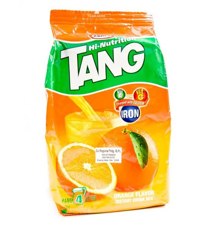 5. Nước cam bột Tang: Loại bột này không chỉ được sử dụng ở khắp mọi nơi trên Trái đất mà các phi hành gia cũng rất thích nhé.