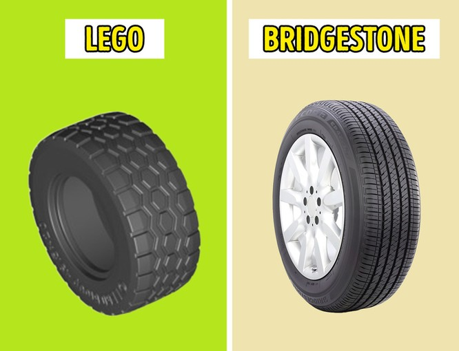 8. Lego là công ty sản xuất lốp xe lớn nhất thế giới: Năm 2011, Lego đã sản xuất hơn 318 triệu lốp xe, trong khi các thương hiệu đình đám như Bridgestone, Michelin, Goodyear đều sản xuất dưới 200 triệu sản phẩm này trong cùng khoảng thời gian.