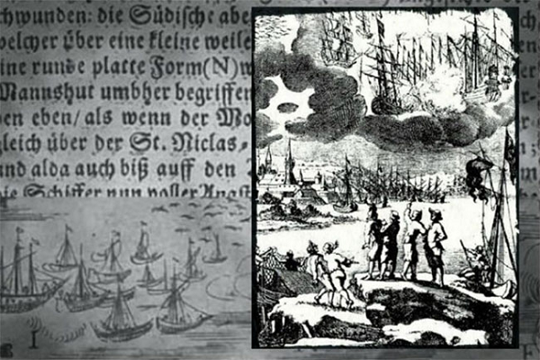 Khoảng 2 giờ chiều ngày 8/4/1665, những ngư dân sống gần vùng Barhöfft (của Thụy Điển, nay thuộc Đức) đã thấy những con thuyền chiến nghi là UFO đánh nhau lơ lửng trên bầu trời.