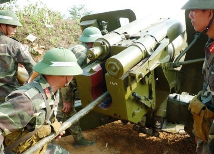Một ưu điểm của dã pháo M-46 đó là nó có tốc độ bắn cực nhanh, tối đa có thể lên tới 8 viên mỗi phút, thông thường 6 viên và với kíp chiến đấu được đào tạo cơ bản nhất, tốc độ bắn cũng dễ dàng đạt 5 viên mỗi phút. Nguồn ảnh: TL.