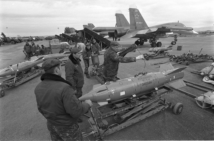 Hình ảnh tại căn cứ quân sự Nga ở Syria. Ảnh Sputnik