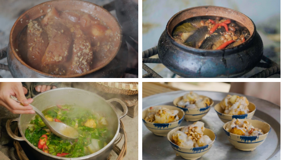 Chất liệu của cô nàng cũng chỉ đơn giản với bờ ao, ruộng lúa xanh, chủ đề xoay quanh cuộc sống làng quê yên bình, cho ra đời các món ăn dân giã, bình dị mà gần gũi. Ảnh: Fanpage Thôn Nữ