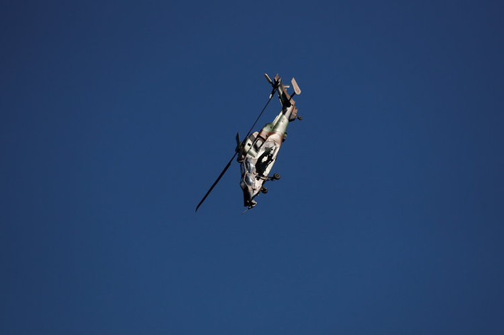 Trực thăng Eurocopter Tiger của Lục quân Pháp thực hiện màn biểu diễn trên không tại triển lãm Paris Airshow. Nguồn ảnh: BI.