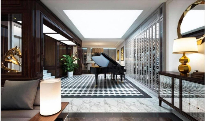 Ngay bên cạnh đó là nơi đặt đàn piano, nơi tạo cảm hứng cho những ca khúc mới của Tuấn Hưng.