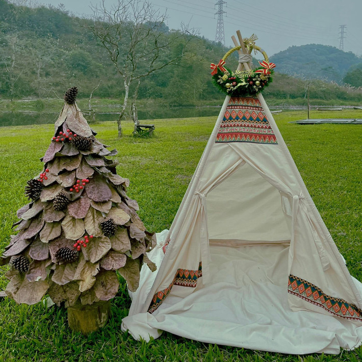 Chị Bích Ngọc đã chia sẻ cách làm cây thông Noel bằng lá cây khô trên mạng xã hội. Cách làm của chị nhanh chóng nhận được sự yêu thích của cộng đồng mạng. Ảnh: Vietnamnet