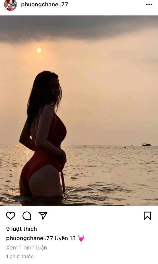 Giữa lúc thị phi đang "nổi như cồn" và chưa rõ thực hư ra sao thì Phượng Chanel đã bất ngờ đăng tải hình ảnh cô con gái lớn Susu, tên thật Nguyễn Uyên diện bikini lên trang Instagram cá nhân.