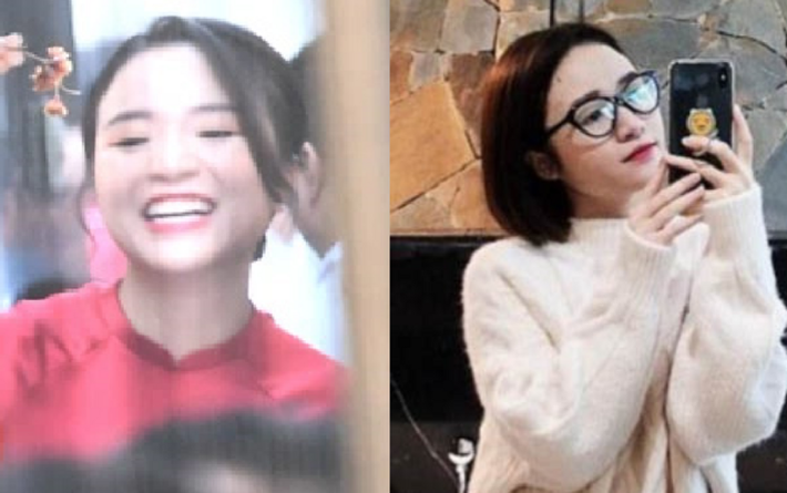 Nhuệ Giang sở hữu làn da trắng sứ, gương mặt xinh xắn và nụ cười "tỏa nắng" khiến nhiều người mê mẩn