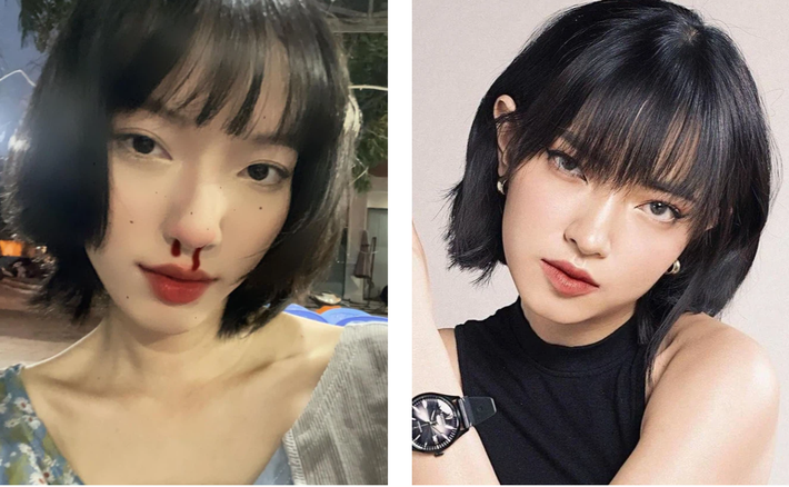 Ở nhiều góc ảnh, từ chụp chính diện đến chụp nghiêng, Khánh Nhi và bạn gái Binz vẫn có kha khá nét tương đồng.