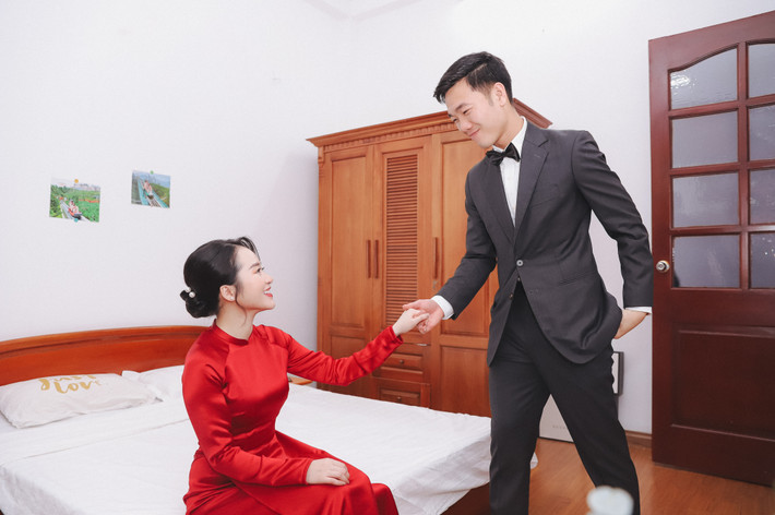 Xuân Trường và Nhuệ Giang yêu nhau từ năm 2015 nhưng ít khi chia sẻ lên mạng xã hội.
