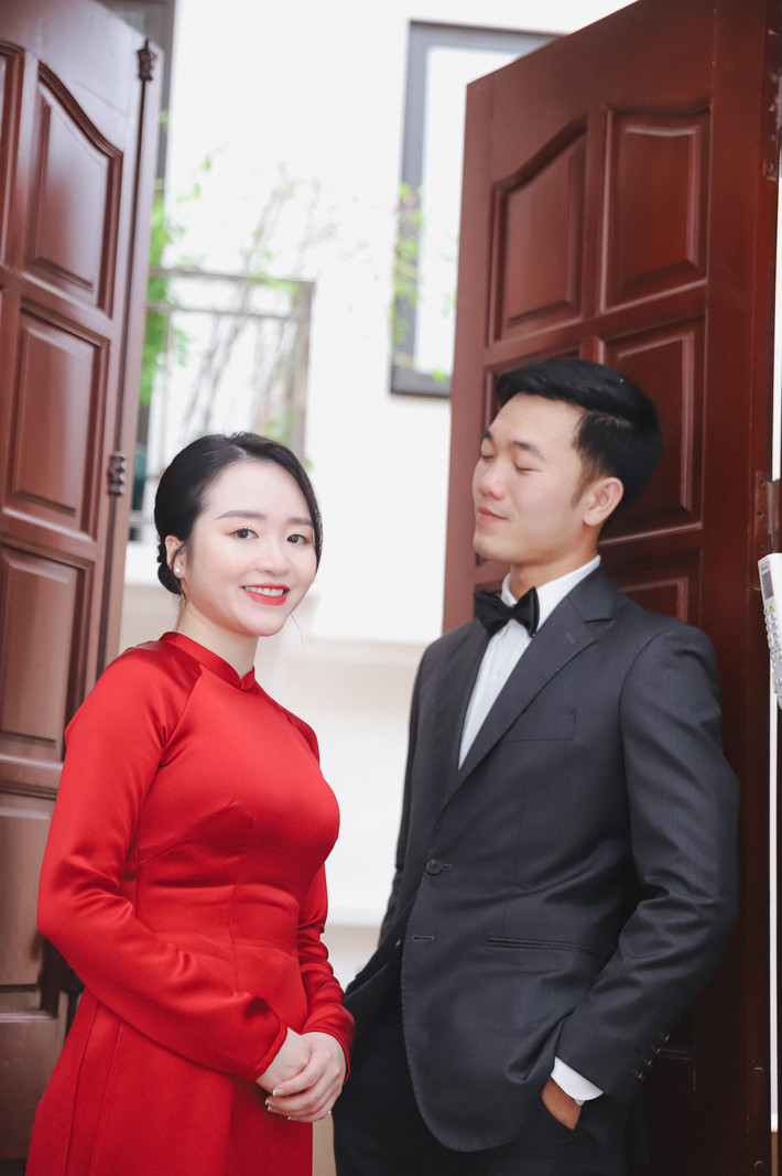 Sáng ngày 9/4 vừa qua lễ ăn hỏi của tiền vệ Lương Xuân Trường và bạn gái là Ngô Mai Nhuệ Giang đã diễn ra tại Hà Nội.