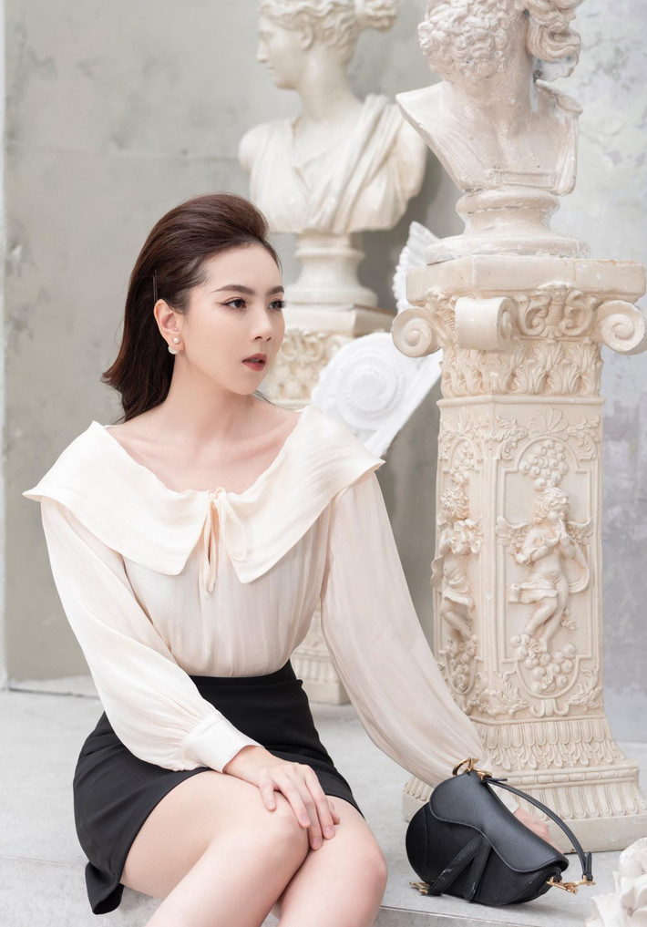 Mai Ngọc từng được xướng tên ở hạng mục "MC xinh đẹp nhất VTV" trong cuộc thi Vẻ đẹp VTV năm 2016. Ảnh: Tổng hợp