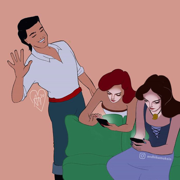 Hoàng tử để sau đi chị em ta phải check in facebook đã.