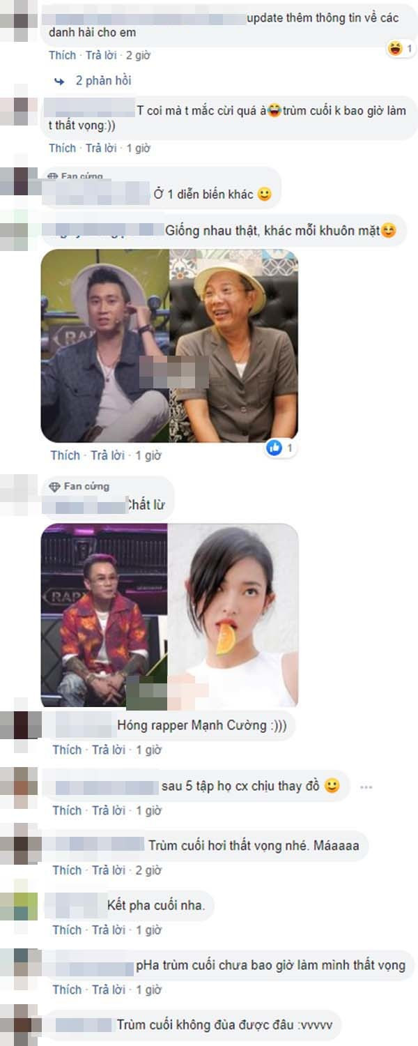 Màn ghép ảnh có “1-0-2” này khiến cộng đồng mạng không khỏi thích thú và dành lời khen. Bên cạnh đó vẫn không ít bình luận “cà khịa”: “Nhìn qua thì cũng giống đấy chứ, khác mỗi khuôn mặt thôi”. Đặc biệt cư dân mạng không khỏi phấn khích trước cú “bẻ lái khét lẹt” của cặp đôi Binz và Châu Bùi bởi 2 người đang dính nhiều nghi vấn hẹn hò. Người xem thậm chí còn đùa vui rằng: “Trùm cuối quả là không khiến người ta thất vọng mà”.