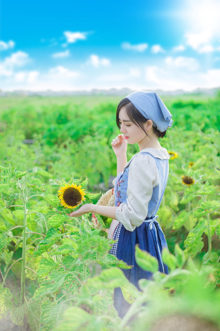 Vẻ đẹp dịu dàng, xinh đẹp của cô gái khiến dân mạng “truy tìm” danh tính.