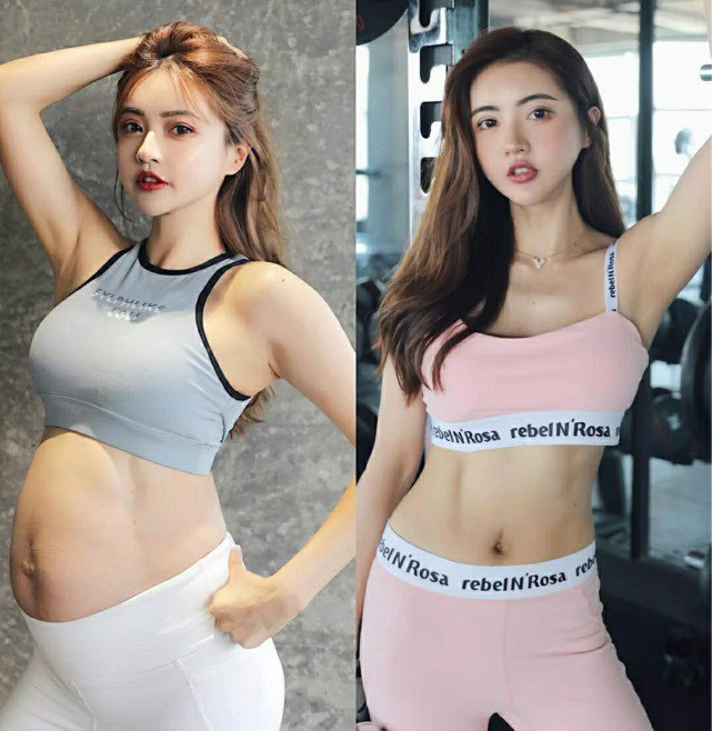 Và chỉ 2 tháng sau khi sinh con thứ 2, Selina đã lấy lại được cơ bụng 1-1 săn chắc.