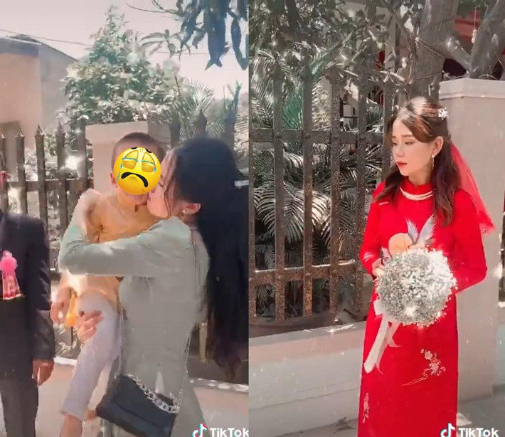 Dù được người thân dỗ dành nhưng cháu nhỏ vẫn chẳng thể nguôi ngoai nỗi buồn. Trong khi đó, cô ba của bé chỉ biết đứng một chỗ nhìn cháu mình rồi rưng rưng nước mắt.