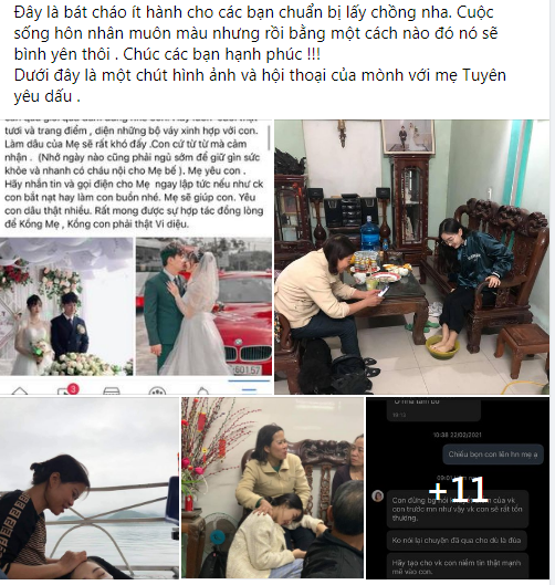 Mới đây, câu chuyện mẹ chồng của một cô con dâu chia sẻ lên mạng xã hội khiến cộng đồng mạng không khỏi ghen tị. Theo chia sẻ của nàng dâu này, mẹ chồng cô là một người vô cùng tâm lý, luôn quan tâm, chăm sóc cô từ những điều nhỏ nhặt nhất.