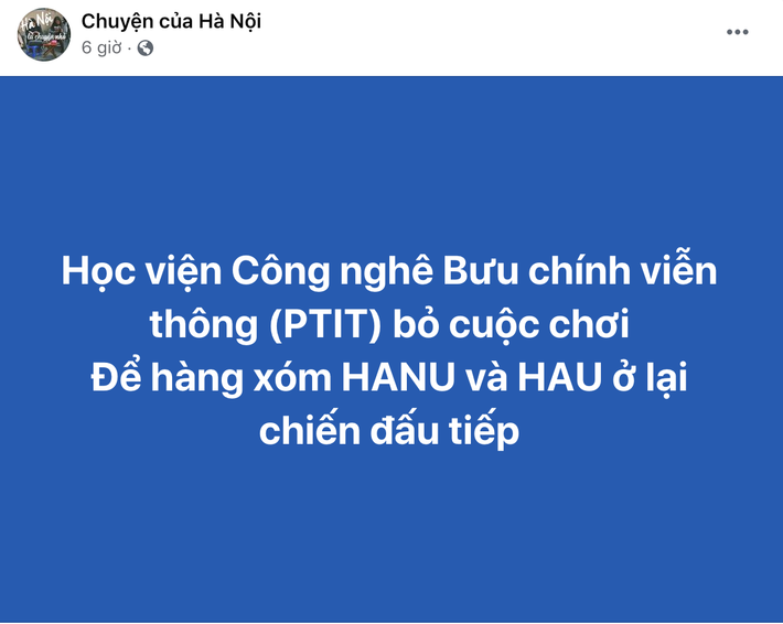 Học viện Công nghệ Bưu chính viễn thông mới đây cũng có thông báo cho tổ chức giảng dạy - học tập trực tuyến từ ngày 04/05/2021. Ảnh: Chụp màn hình