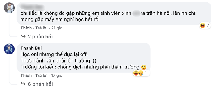 Bên cạnh những trường thông báo cho sinh viên học online cũng có không ít trường Đại học đến phút chót chưa đưa ra thông báo nào, hoặc vẫn để sinh viên đi học bình thường. Ảnh: Chụp màn hình