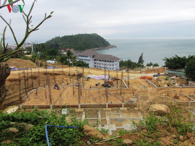 Nhiều công trình quy mô đã xong phần móng.