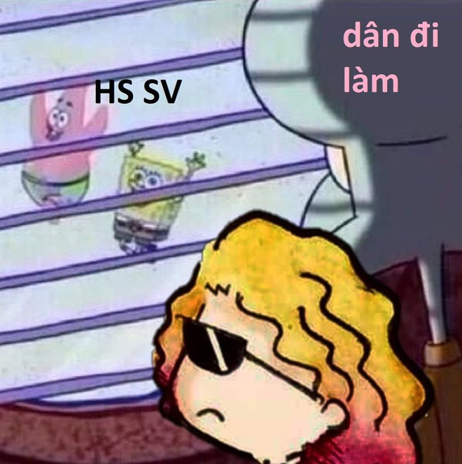 Tuy nhiên, sự thảnh thơi trong mùa dịch chỉ có học sinh - sinh viên có được bởi đa số người đi làm vẫn phải đến cơ quan làm việc. Ảnh: FB.