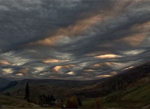 Hiện tượng mây Asperitas lần đầu tiên được ghi nhận vào năm 2009 bởi Gavin Pretor-Pinney, người sáng lập Hiệp hội Đánh giá Đám mây. Ông đã làm việc với các nhà khoa học để nghiên cứu và quảng bá loại mây này như một loại hoàn toàn mới. (Ảnh: The Guardian)